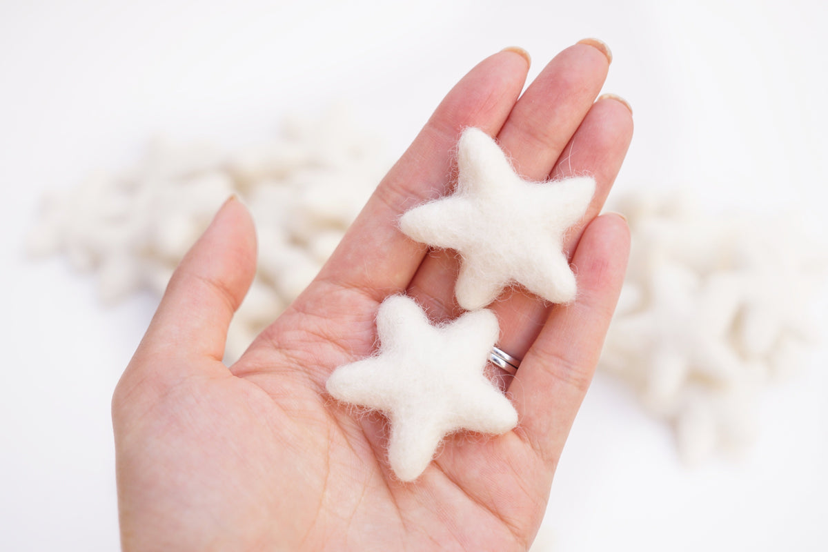 100% Wool Felt Stars  Handmade Felt & Felted Star Shapes