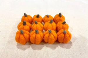 Felt Pumpkins - Orange