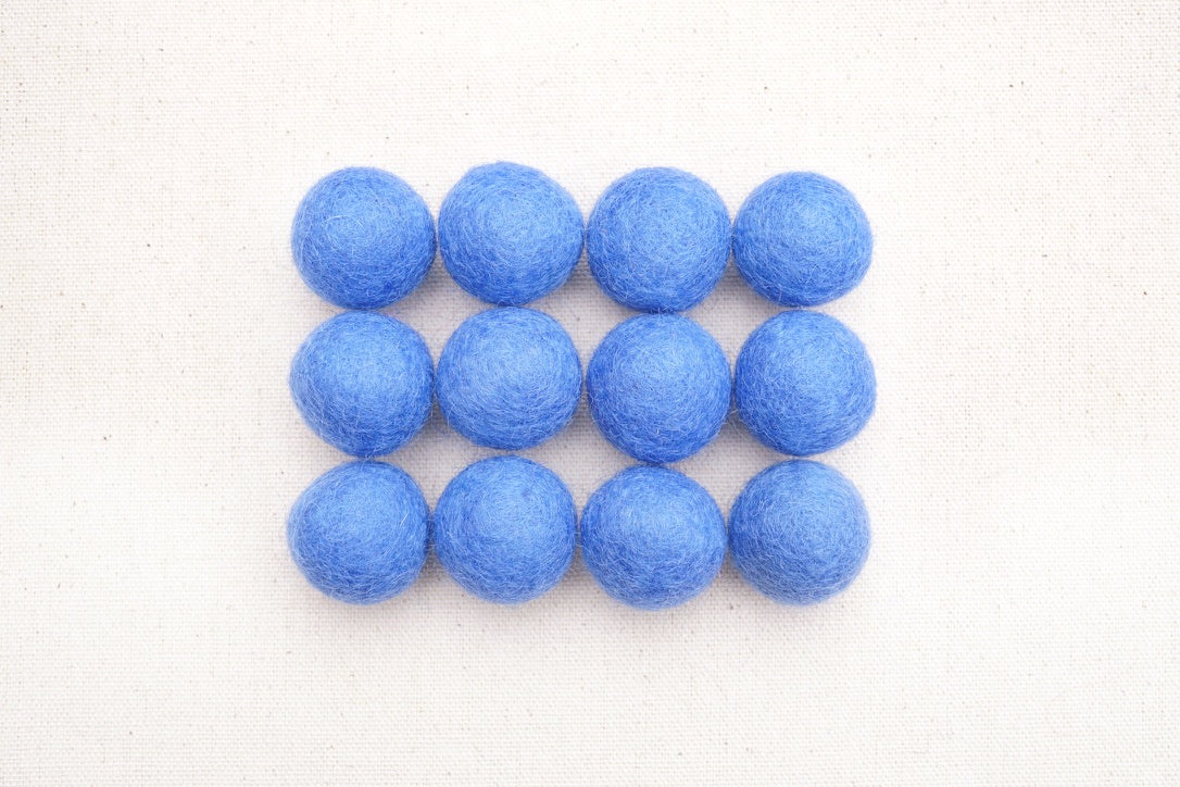 blueberry felt balls