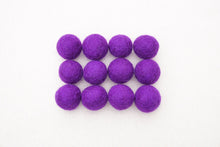 Load image into Gallery viewer, Royal Purple Wool Felt Balls - 10mm, 20mm, 25mm