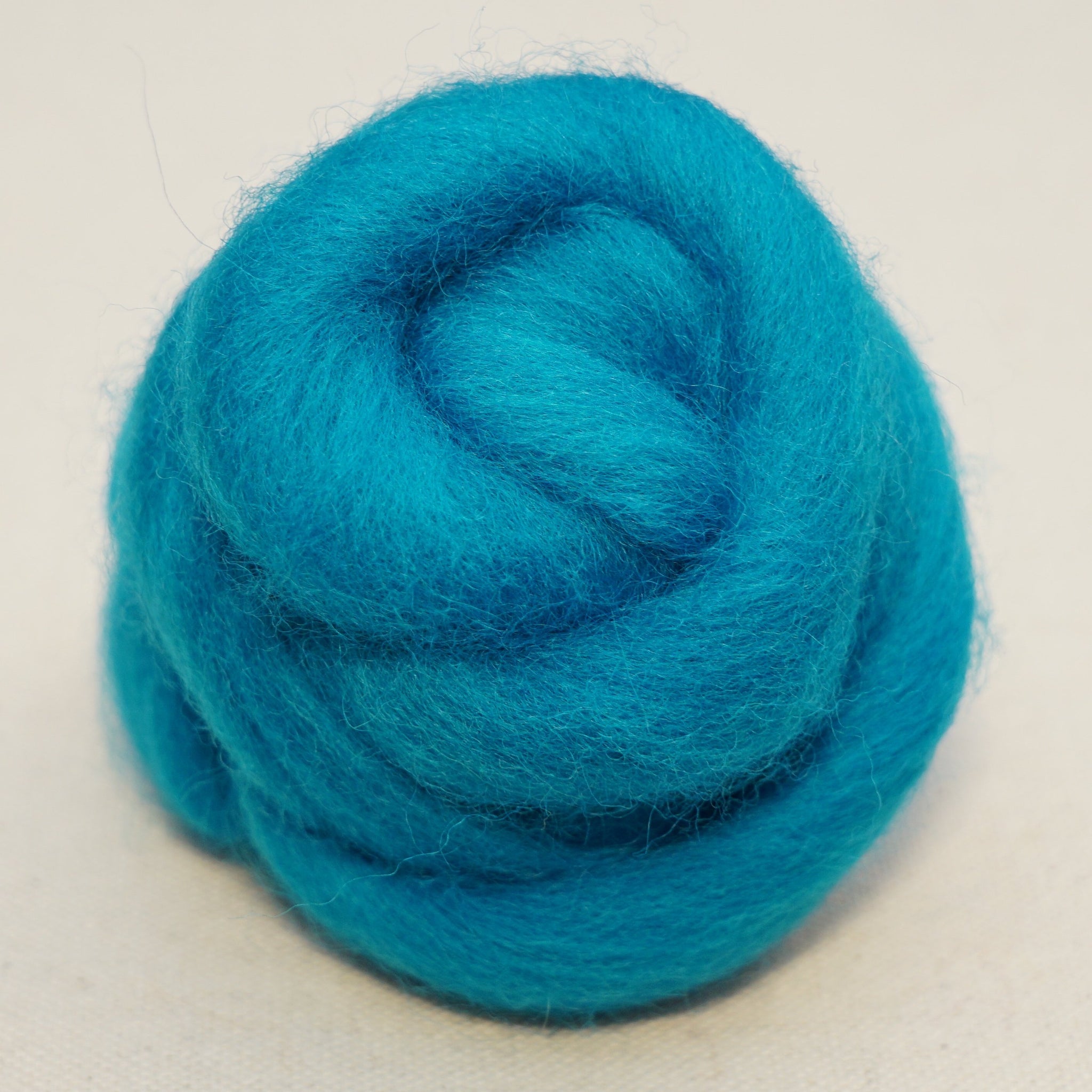 Turquoise Corriedale Wool Roving (25g) – Canadian Felt Shop